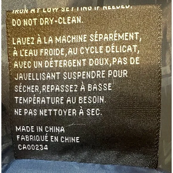 Vintage Womens London Fog Faux Suede Sanchita Jacket Drawstring Waist Blue Sz 1X - Picture 13 of 15